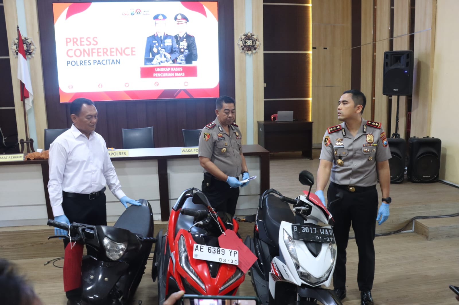 Polres Pacitan Ungkap Kasus Pencurian Emas, Pelaku Tunggal Ditangkap