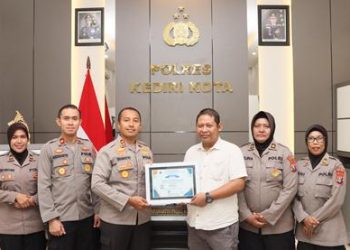 Kapolres Kediri Kota Terima Penghargaan dari Kantor Pelayanan Perbendaharaan Negara