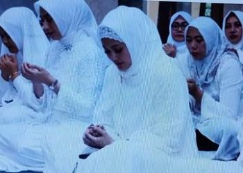 Polres Kediri Kota Santuni Anak Yatim di  Gelar Isro’ Mi’roj