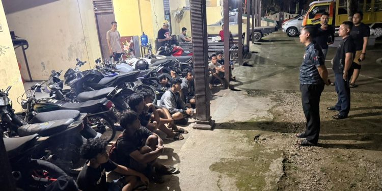Polres Pacitan Sikat Balap Liar di Ngadirojo, 13 Motor Diamankan